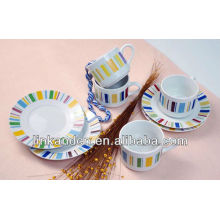 KC-00423/ceramic cup&saucer set/dessert coffee mug set